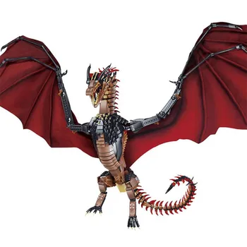 

In Stock Game Of Throne Dragon Viserion Black Death Balerion Action Figures Building Blocks Collectible Toys For Gift
