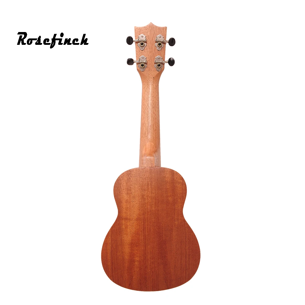 Rosefinch 21 inch Soprano Ukulele Guitar Mahogany Sapele Wood Rosewood 4 Strings Hawaiian Mini Guitar for Beginner UK101