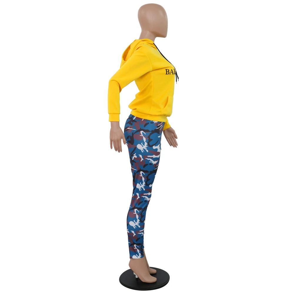 Женские повседневные толстовки, топ с буквенным принтом, полный рукав, ярко-желтый пуловер с передними карманами, модные топы, одежда для активного отдыха