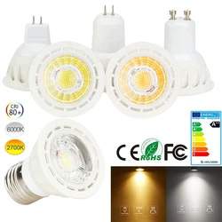 GU10/E27 LED Bulb Lamp COB LED Spot Lights Aluminum AC85V-265V 5W COB LED Bulb Spot Light for Chandelier Replace Home Lighting