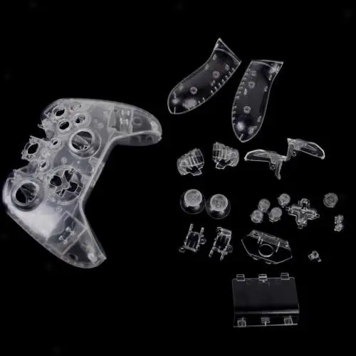 Transparent Замена прозрачный полный набор корпус Оболочка Чехол комплект для Xboxs один контроллер - Цвет: Transparent