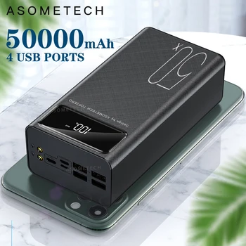 

Power Bank 50000mAh Portable Charger LED Light Poverbank Powerbank 50000 mAh External Battery For iPhone Xiaomi Samsung Huawei
