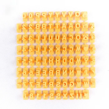 

94 Pcs Cookie Cutters Set Alphabet Numbers Signs Plastic Creative Cookie Stamps Set With Handle