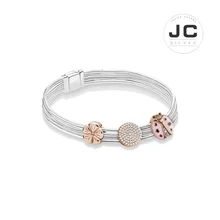 Модный шарм, 925 пробы, серебряный, сделай сам, браслет, цепочка для часов, мужской, женский браслет, Женские аксессуары, ювелирное изделие, подарок