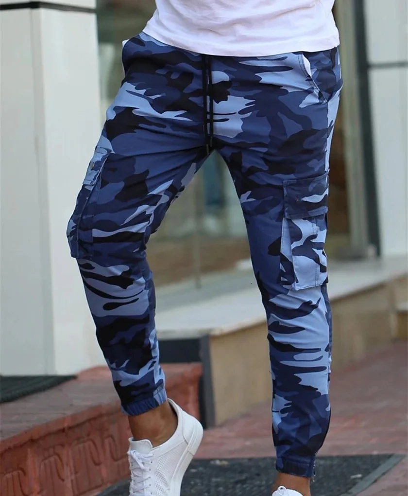 Camouflage Trousers Jogging Pants Men Sports Leggings Fitness Tights Gym Jogger Bodybuilding Sweatpants Running Man Motion