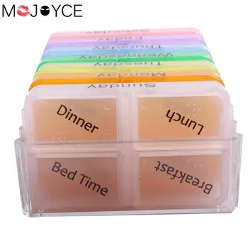 

Pill Case Medicine Weekly Storage Tablet Sorter Box Container Case Medicine Tablet Dispenser Organizer Pill Box Splitters