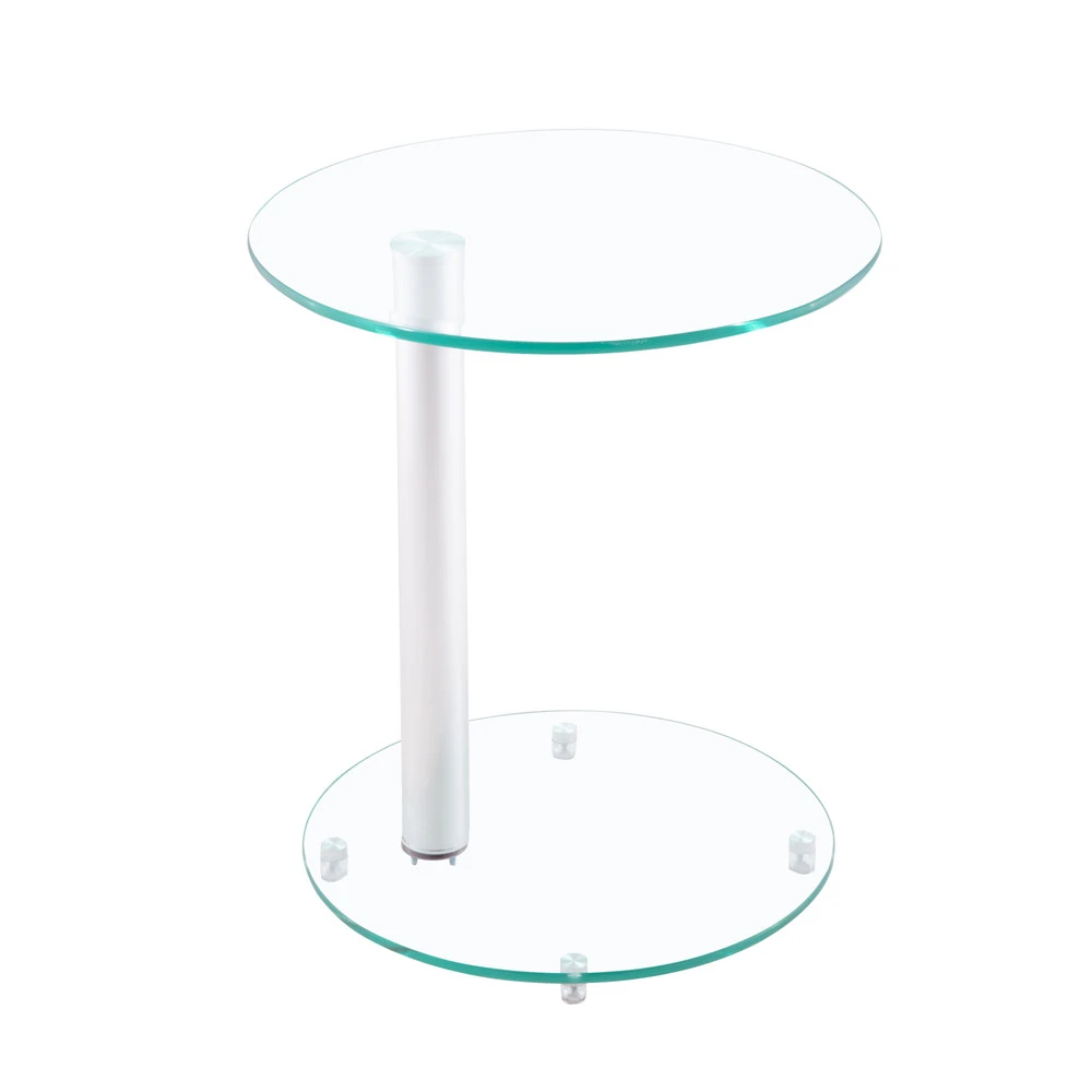 small glass lamp table