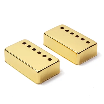 

2 Pcs 6 Holes Humbucker Pickup Metal Cover Case Suit for LP Electric Guitar