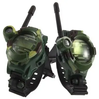 

1 Pair Toy Walkie Talkies Watches Walkie Talkie 7 In 1 Children Watch Radio Outdoor Interphone Toy Gift For Chirlden 2 Pcs Drop