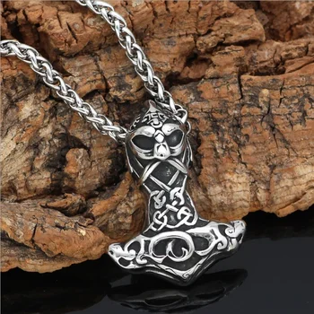 

Nordic Odin Goat Thors Hammer Pendant Viking Pendant