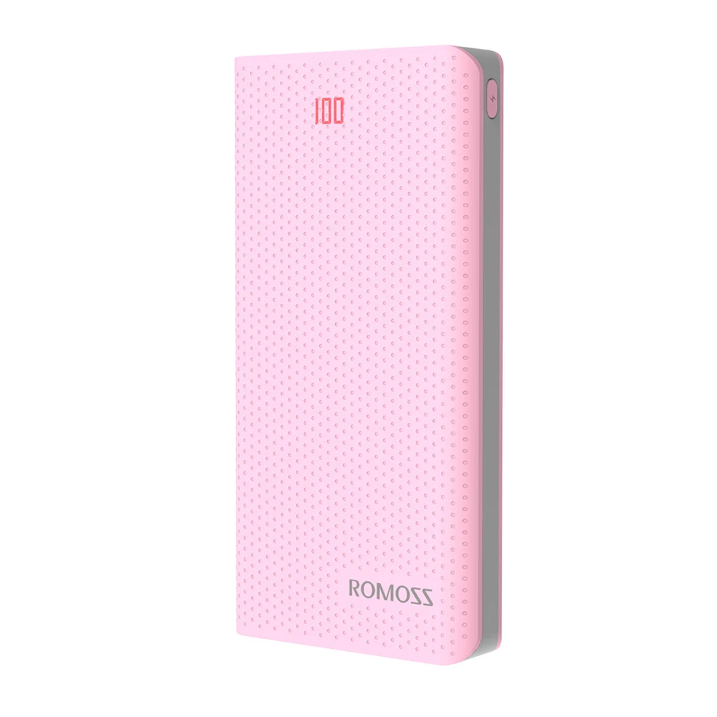 

Original ROMOSS 20000mAh USB Port Sense 6 LED Power Bank Portable USB Charger Fast Charging LED for Mobile Smart Phones