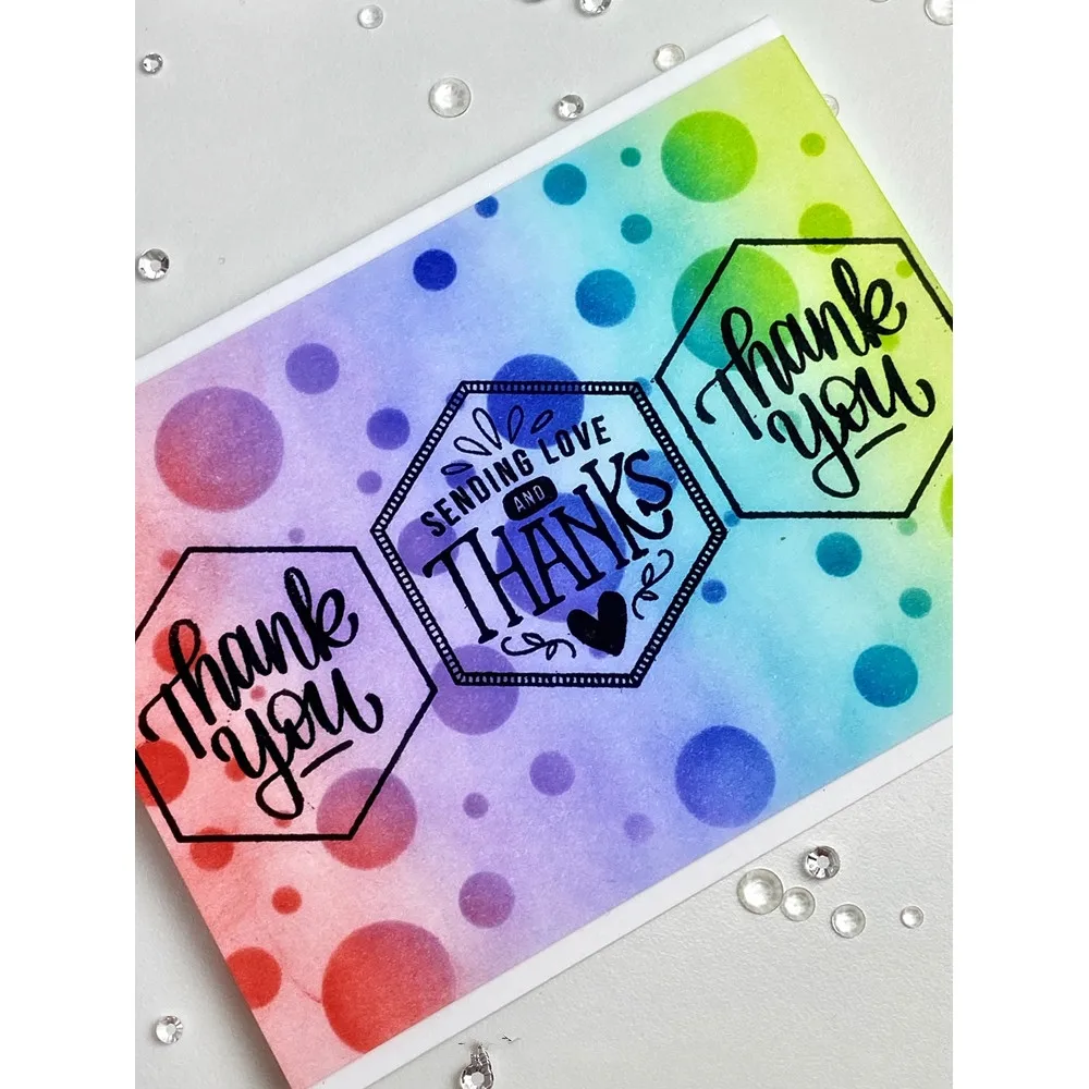 Шестигранные поздравления металлические штампы и трафареты для сделай сам