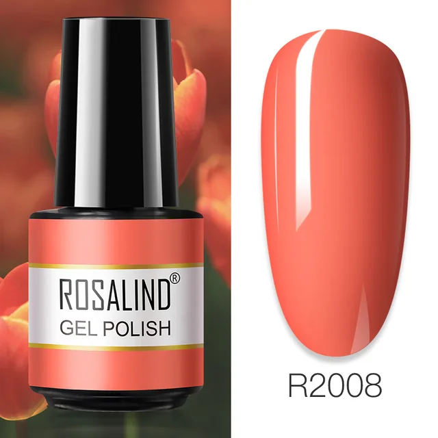 ROSALIND Primer Top Base Coat 7ML Gel Nail Polish For Manicure Long Lasting Nail Art Salon Gel Varnish UV LED Color Gel Polish RAR2008