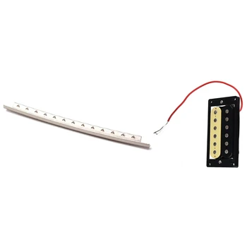 

2 Pcs Zebra Faced Humbucker Double Coil Pickups Electric Guitar & 22Pcs Classical Guitar Frets Wire 2.7Mm Fret Wire Set