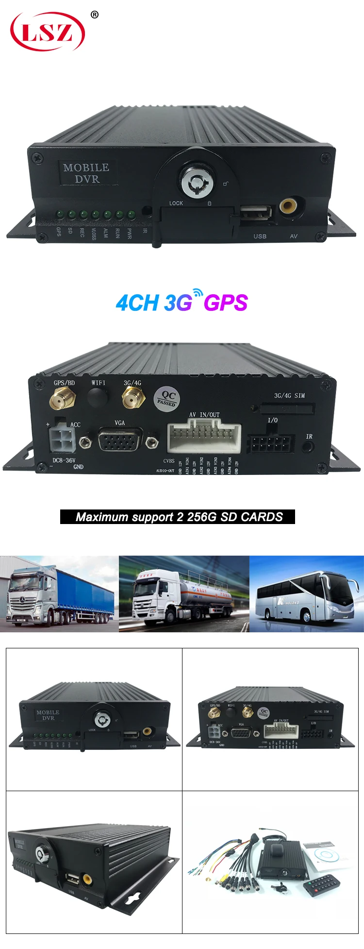 LSZ с фабрики 3g gps mdvr ahd 720p мегапиксельный пульт дистанционного видеонаблюдения большой грузовик/коммерческий автомобиль/комбайн/такси