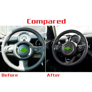 

ABS Steering Wheel Sticker Plastic Emblem Cover for Mini Cooper F55 F56 F60 Parts Car