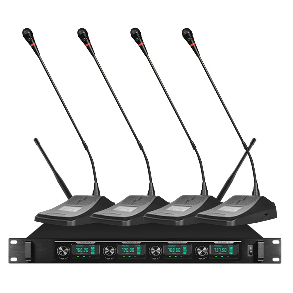 

Orban professional wireless microphone system four conference microphone wireless for conference room school church