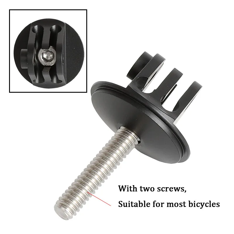 Aluminum Big Top Cap Mount Bicycle Bike Headset Adapter Mount for GoPro Hero 7 6 5 4 3+ Sjcam EKEN Yi 4K Lite Go Pro Accessories
