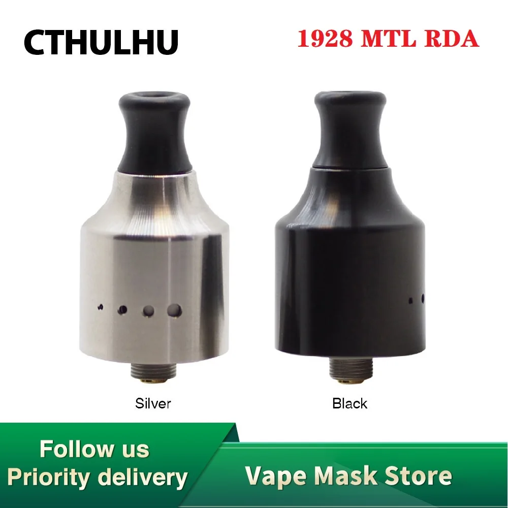 Горячая Распродажа оригинальный испаритель Cthulhu 1928 MTL RDA 22 мм с одной катушкой Vape