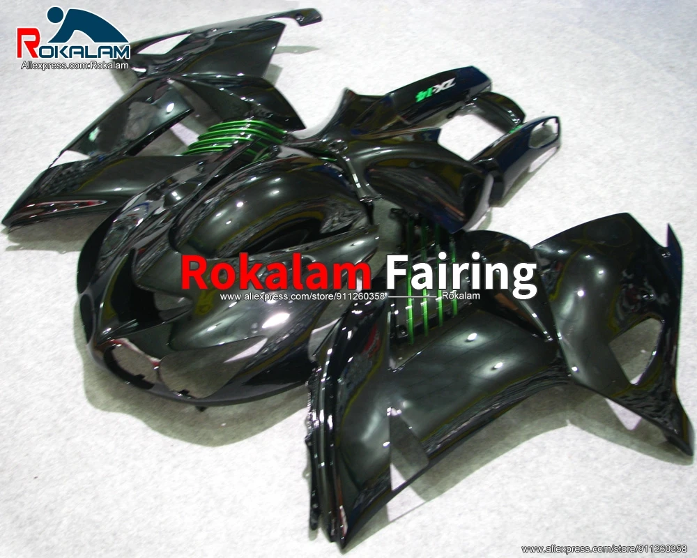 

Кузов для Kawasaki Ninja ZX14R 2006 2007 2008 2009 2010 2011 черный зеленый комплект обтекателей для мотоцикла (литьё под давлением)