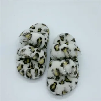 

Vente Chaude Pantoufles Pour Femmes 100% Cheveux De Vison Sandales Souples A Double Boutonnage Nouvelles Promotions De Magasin