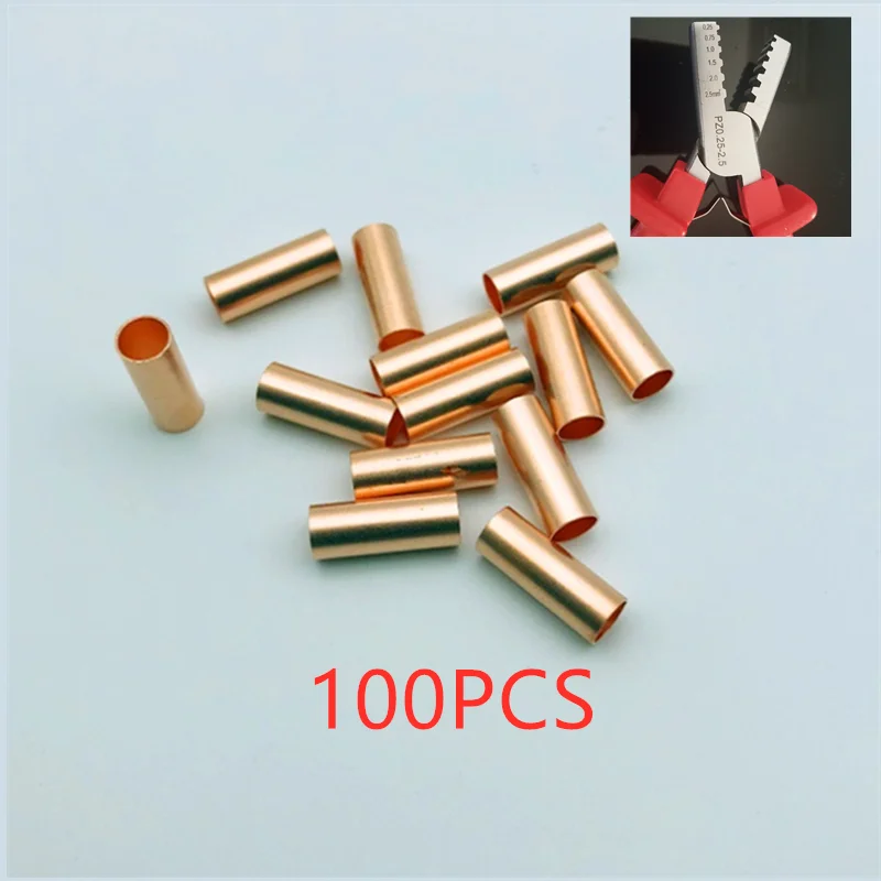 100PCSCopperconnectingpipewirejointsmallcoppertubeintermediate