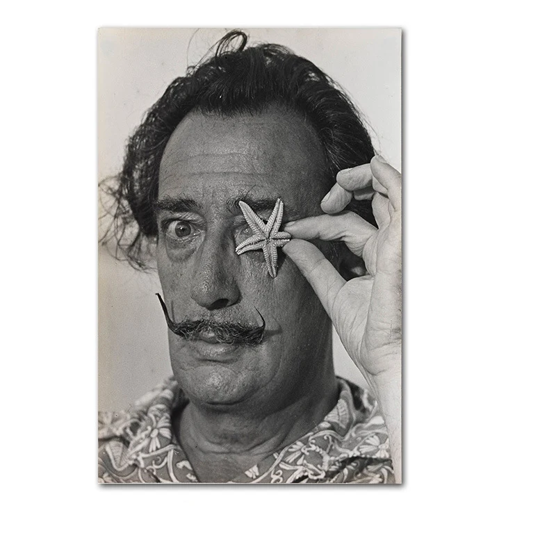 2 Salvador Dali декоративная картина женщина скандинавский простая ткань художественная живопись картины куадро декорацион Dormitorio - Цвет: 2
