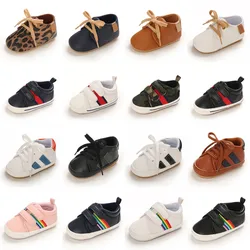 Chaussures mocassins rétro multicolores en cuir pour bébé,souliers pour enfant, nouveau né, garçon, fille, semelle plastique antidérapante, premiers pas, nouveau, 