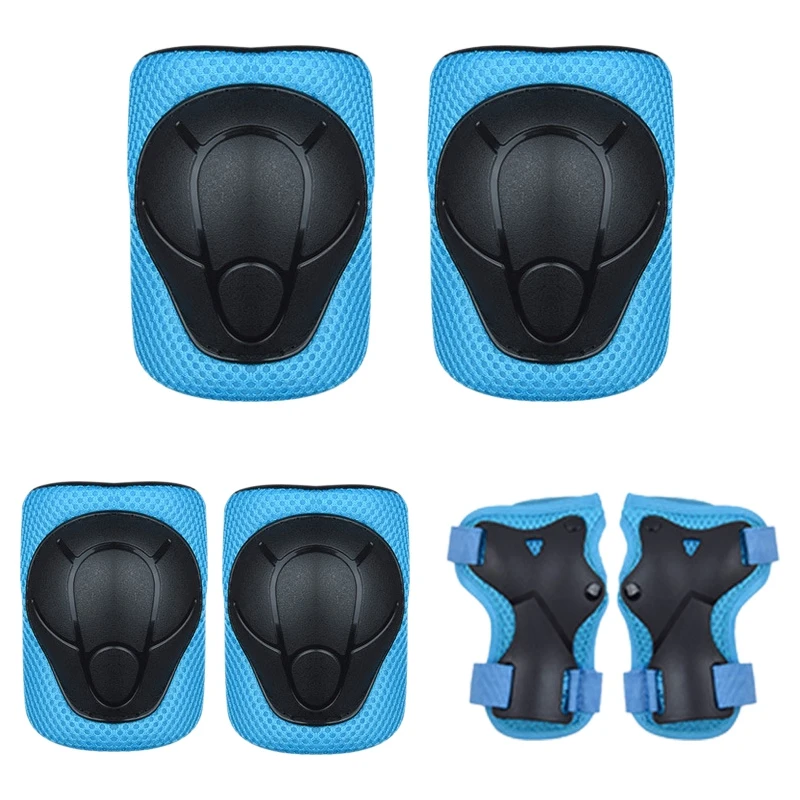 

Children Protective Gear Set Knee Pads and Elbow Pads Wrist Guards Kit for Skating Riding Cycling Biking Rollerblading