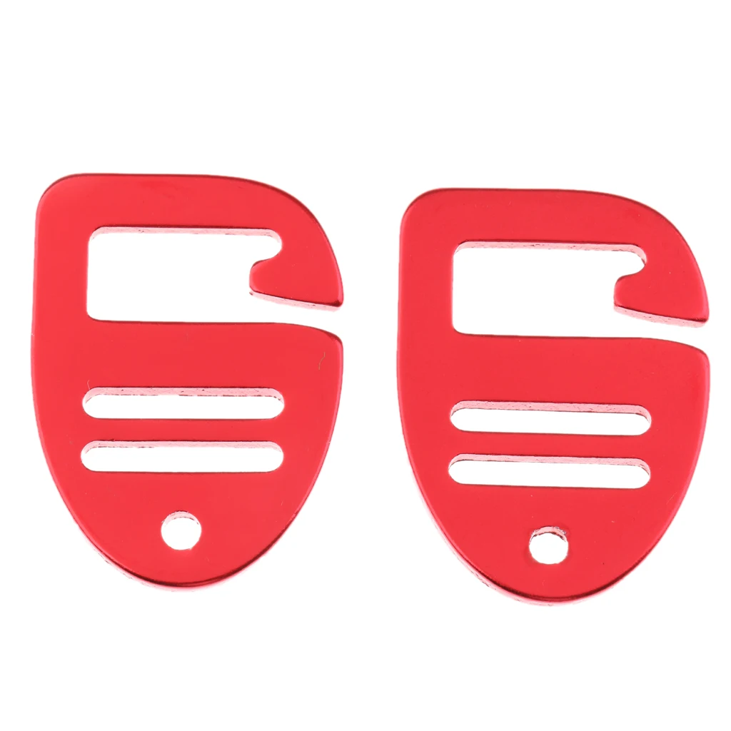 2pcs Webbing Strap Buckle for 1inch Belt, Backpack Sports Bag Accessories for Men Women Camping Hiking Hunting Travel - red