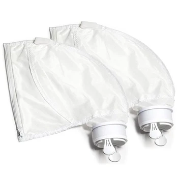 

2Pcs Pool Cleaner Filter Bag Swimming Pool Suction Machine Filter Bag Zipper Filter Bag Replacement