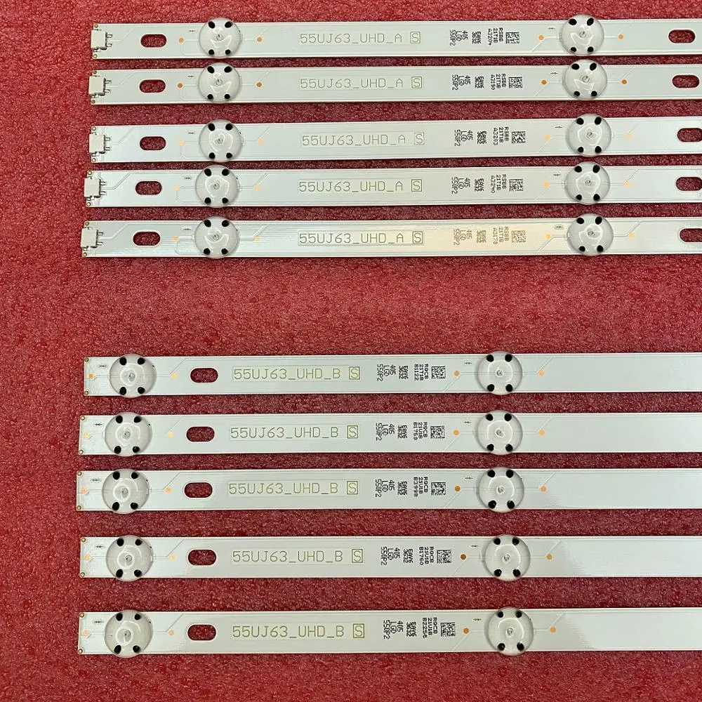 Led para lg Nova Tira Retroiluminação 55uj6300 55uj6307 55uj635v 55uj634v 55uj630v 55lj5500 55uj635 55uj63_uhd 55lj55_fhd um b 10 Pçs - Set - Image 5