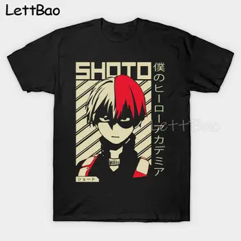 

Shoto Todoroki From My Hero Academia Poster Anime High Quality 3d Men Aesthetic Tumblr Top Tees Funny Couple T-shirt Droshipping