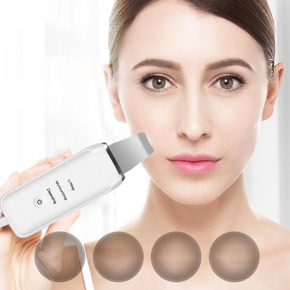 

Yfashion Ultrasonic Face Pore Cleaner Ultrasound Skin Scrubber Galvanic Ion Spa Beauty Device Face Massager Face Lift Machine