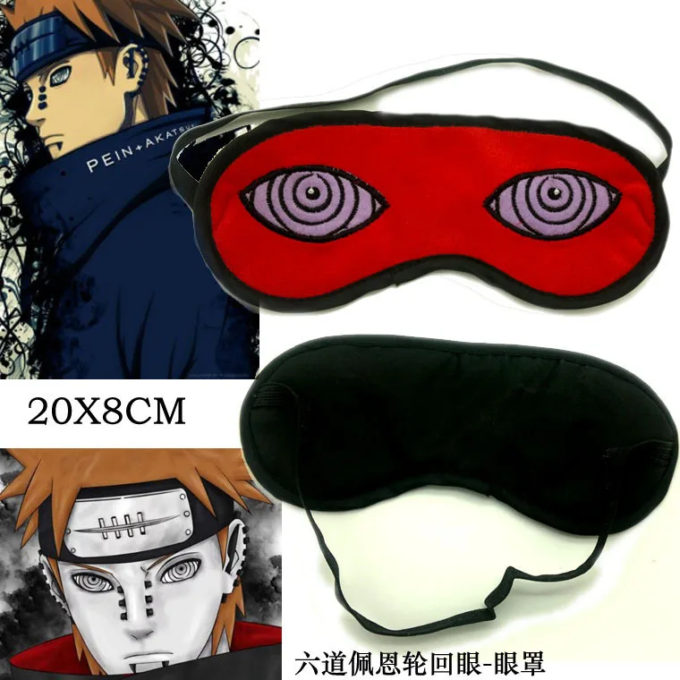 

Anime Naruto Uchiha Madara Sharingan Light Cover Mask Eye Cover Sleeping Mask Blindfold Goggles Blinder Eye Patch Cosplay Prop