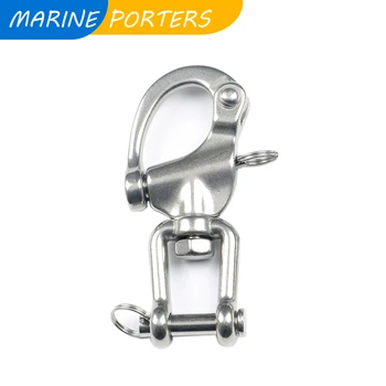 

1PCS 316 Stainless Steel Swivel Shackle Quick Release Boat Anchor Chain Eye Shackle Swivel Snap Hook for Marine Architectura