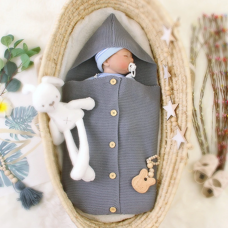 Big Deal Sleep Sack Envelope Stroller Footmuff Newborn Swaddle Baby-Sleeping-Bag Knitted Girl bVnboX7Zx