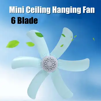 

220V Mini Energy-saving Electric Anti-mosquito Ceiling Fan Mini Fans Air Conditioner Cooler for Dormitory Summer 6 Blades