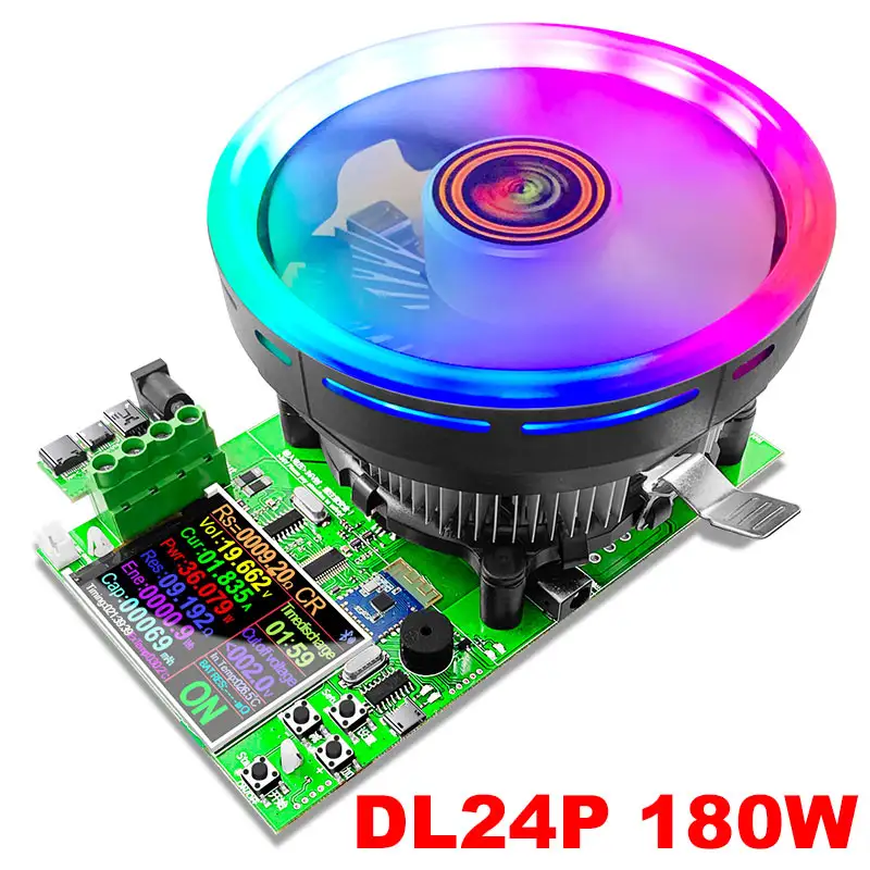 DL24/P Color 2.4" APP DC USB tester electronic load 18650 battery capacity monitor discharge charge power meter supply checker image 8