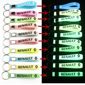 

New Luminous Auto Car Sticker Keychian keyring For Renault Laguna 2 Duster Logan Clio 4 Captur Sandero Espace Car-Styling