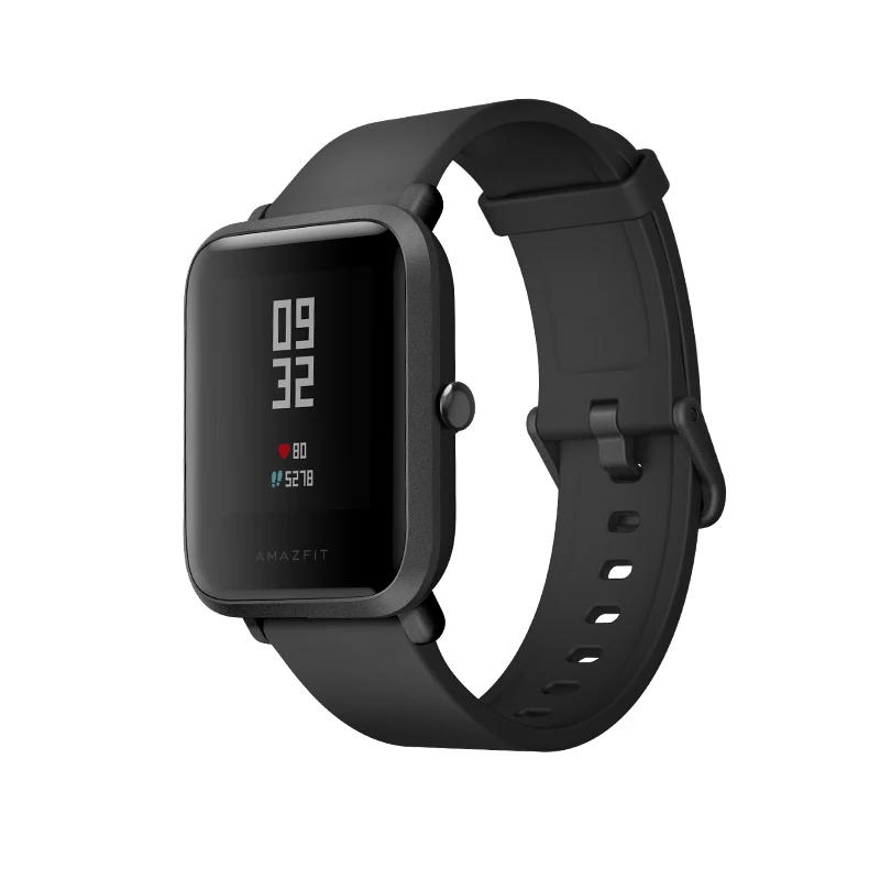 

Amazfit Bip Smart Watch Bluetooth Sport Heart Rate Monitor Waterproof GPS+GLONASS Call Reminder MiFit APP Alarm Vibration-Black