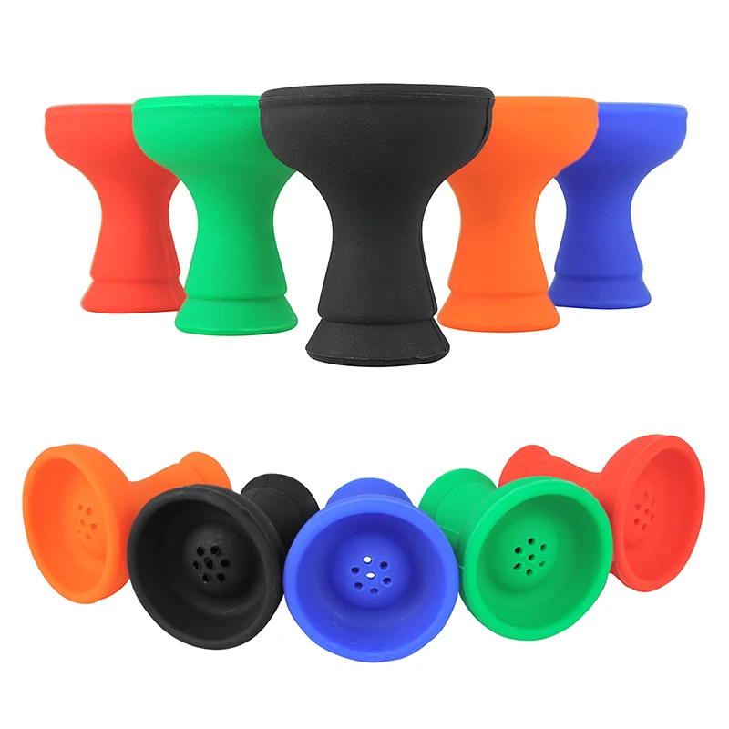 7 Hole Funnel Silicone Hookah Bowl Phunnel Shisha Accessory Nargila Sheesha  Coal Holder Narguile Chicha Parts Nargileh Head Top