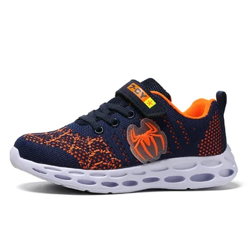 

Summer Boys Girls Running Shoes Kids Sneakers for Mesh Breathable Children Sports Shoes Shock Soft Rubber Sole School Shoe