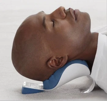 

Comfortable Foam Healthy Neck And Shoulder Relaxer Neck Pain Relief Massage Blue Pillow Neck Support Relaxation Pillow Tool