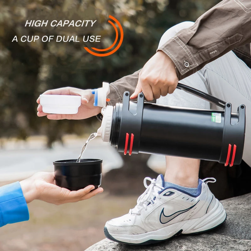 3L/2L High capacity Stainless steel thermos Fashion everyday,  outdoor,automotive water thermo cup Portable insulation Vacuum cup -  AliExpress