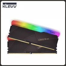 KLEVV CRAS X RGB DDR4 ram bellek 3200MHz 8GB 16GB DIMM Memoria Ram ddr4 288 Pin oyun bellek masaüstü için çift kanal