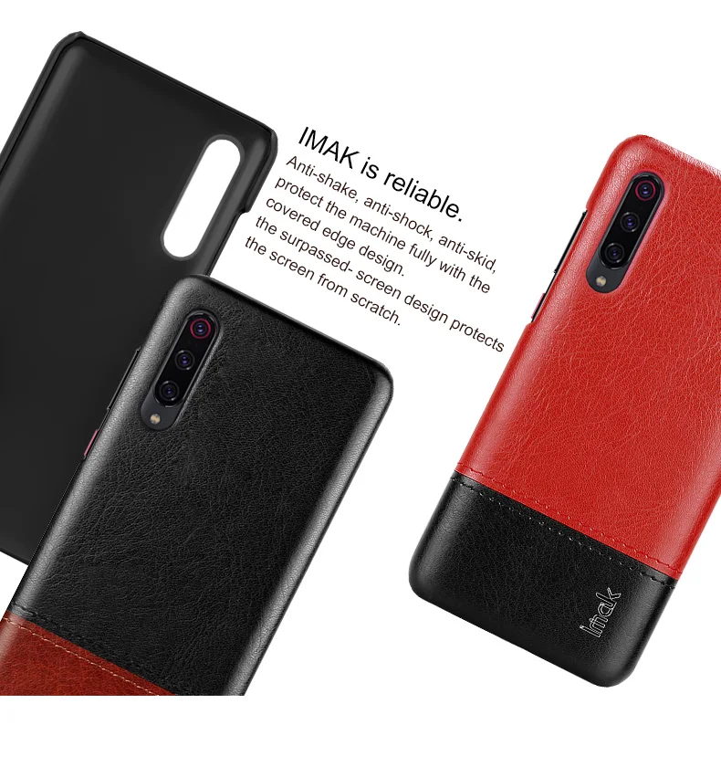 IMAK кожаная обувь в сдержанном стиле на заднюю панель для Xiaomi mi 9 Pro Чехол mi 9 Pro 5G чехол для Xiaomi mi 9 Pro 5G телефон кожного покрова mi 9Pro Fundas