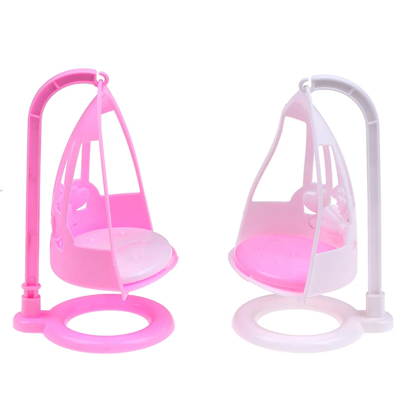 Mini Dollhouse Swing Chair For Girl Doll Miniature Furniture Toys Doll House Decoration Kid