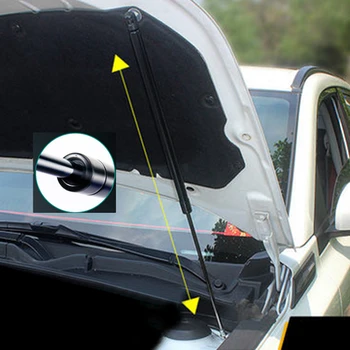 

For Suzuki SX4 2014-2019 Bonnet Hood Gas Struts Shock Struts Lift Supports stainless steel black 2pcs
