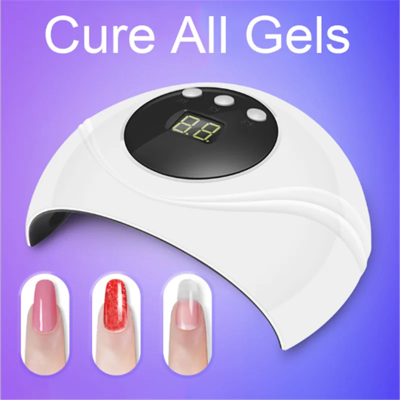 

Phototherapy Nail UV Lamp 24w Quick-drying Intelligent Sensor LED Is Not Black Hand Uv Lamp with Timer Kit
